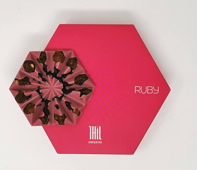 Coffret chocolat Ruby à offrir Noël - Chocolaterie Thil