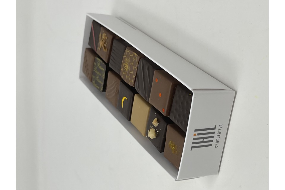 Boîtes personnalisées de chocolats assortis