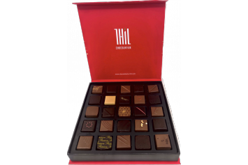 COFFRET DE 25 CHOCOLATS ASSORTIS-SERIE LIMITEE NOEL