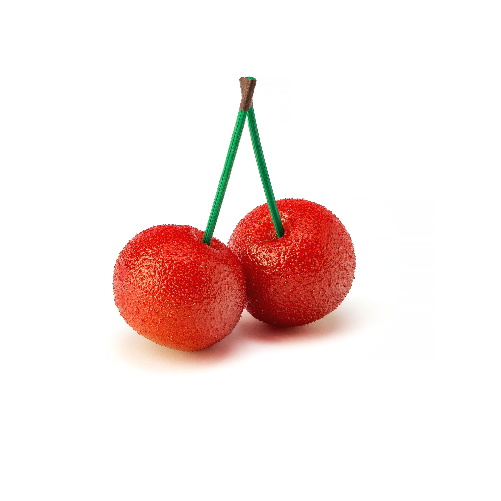Duo de cerises en pâte d'amande