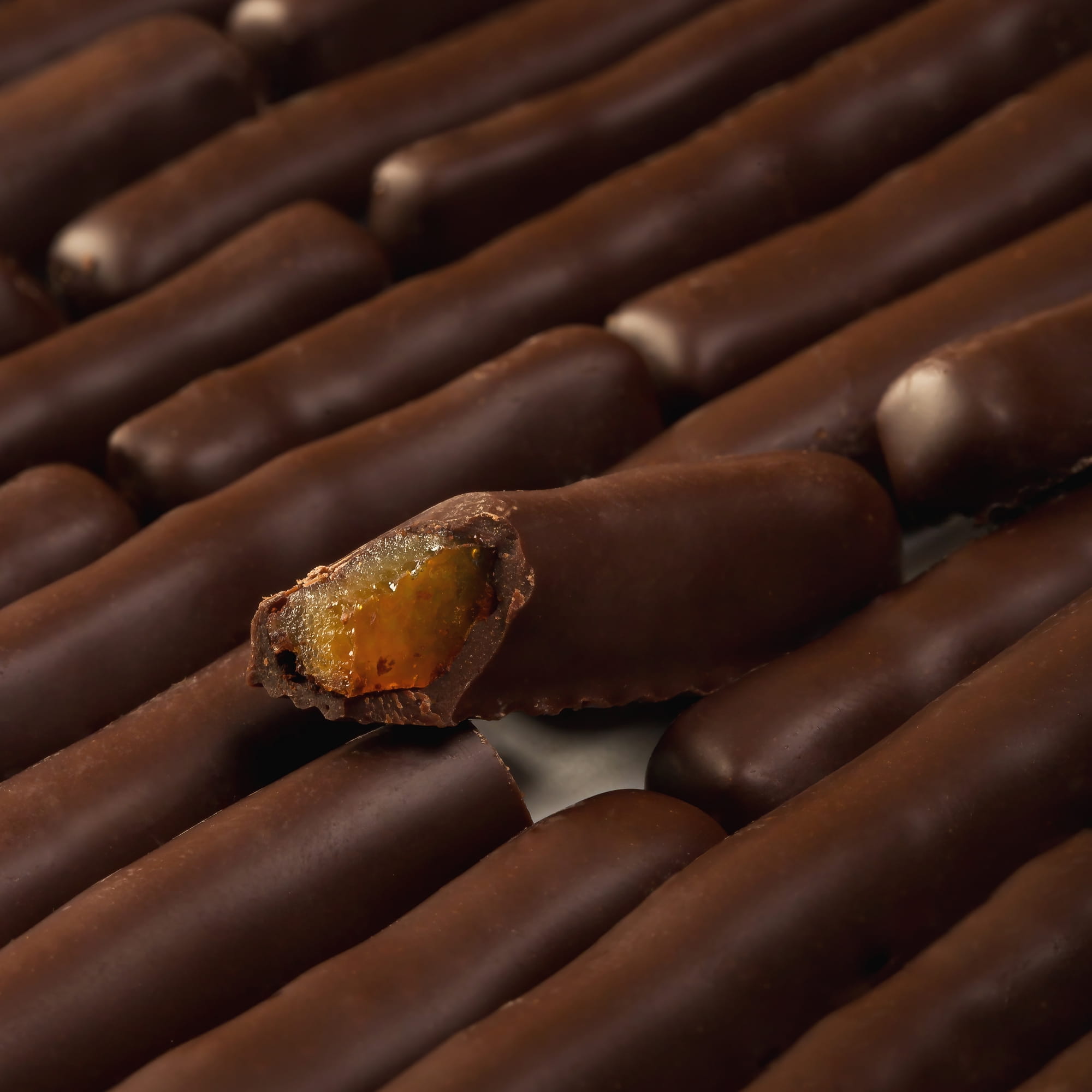Petites orangettes au chocolat